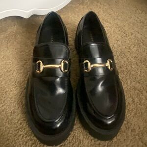 Madden Girl loafers with gold detail